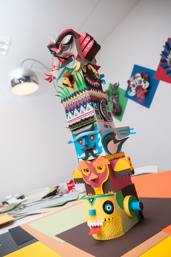 Paper Totem on Behance #totem #paper #variety