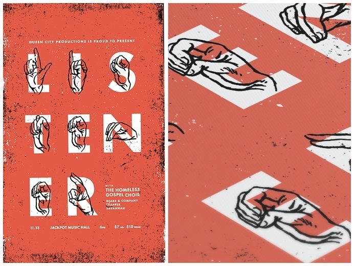 Listener Hands #listener #illustration #hand #poster