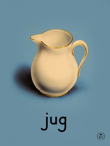 jug Art Print by Ladybird Books Easyart.com #print #design #retro #artprints #vintage #art #bookcover