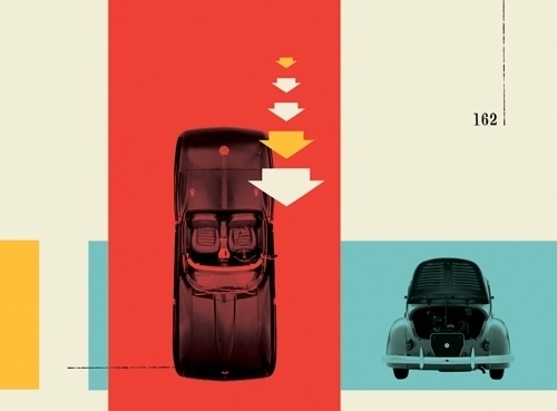 FOTOLITO — + Washington Post #red #yellow #retro #auto #cars #vintage #blue