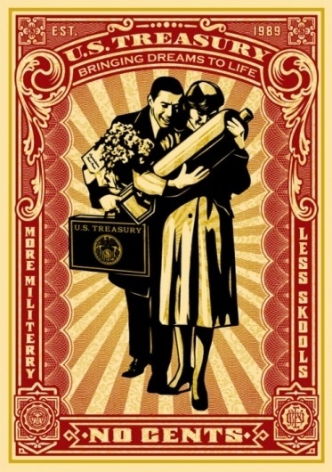 Proud Parents Offset - OBEY GIANT #faired #illustration #poster #obey #shepard