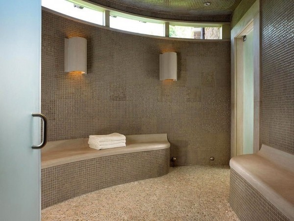 Sauna with minimalist design #interior #house #artistic #decor #art #paintings #residence