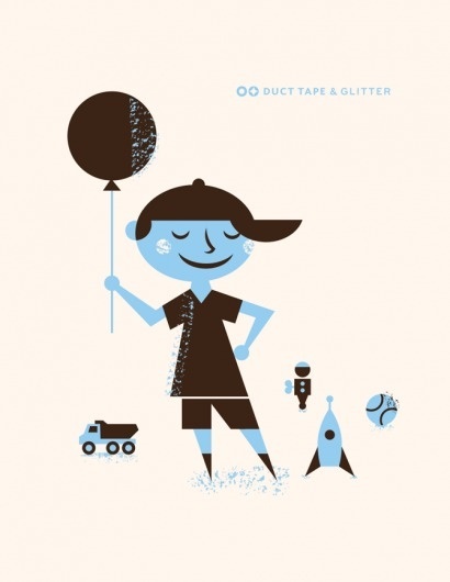 Blog | Duct Tape and Glitter #truck #boy #balloo #illustration #rocket #mid #century #modernism #blue #baseball