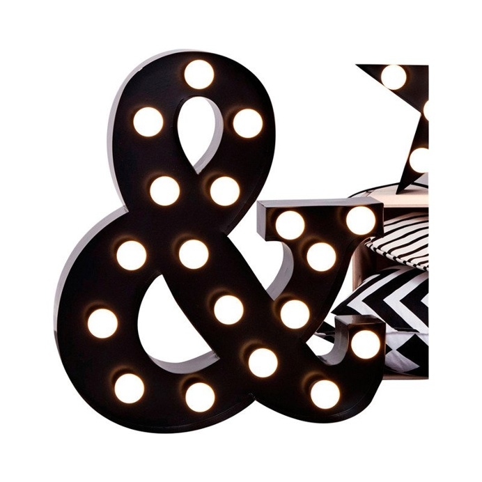 Marquee Light Black 60 cm