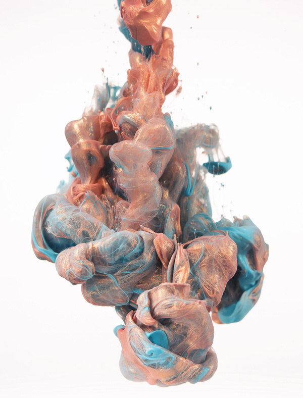 metallic ink shot on water #clouds #ink #metallic