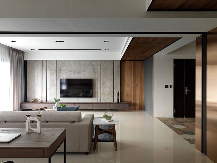 Shining Copper at Stylish Urban Project by Ris Interior Design - InteriorZine
