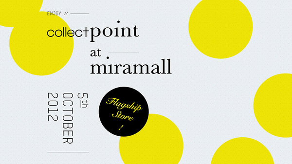Collect Point Opening : THINGSIDID #flagship #yellow #graphic #opening #point #collect #fashion #japan