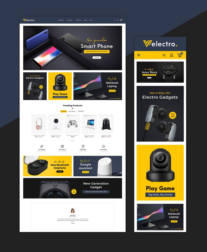 #Electro - #Electronics Store #Prestashop #Responsive #Theme | #TemplateTrip #eCommerce #Website #Template