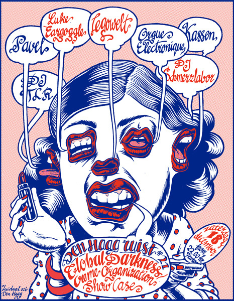 GigPosters.com Legowelt Luke Eargoggle Pavel Dj Tlr Orgue Electronique Kassen Dj Schmerzlabor #poster