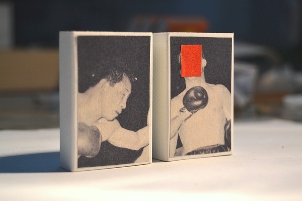 Asunción vs Nicola Brett / Collage on matchbox / Carlos Segura #matchbox #carlossegura #carlos #design #art #segura #collage