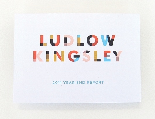 Ludlow Kingsley | Work | LK Year End Report #branding #typography