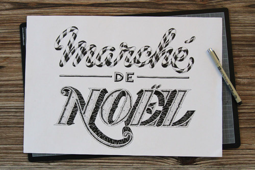 MARCHÉ DE NOËL #lettering