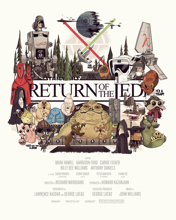 STAR WARS Trilogy movie poster tribute #movie #wars #illustration #star #poster