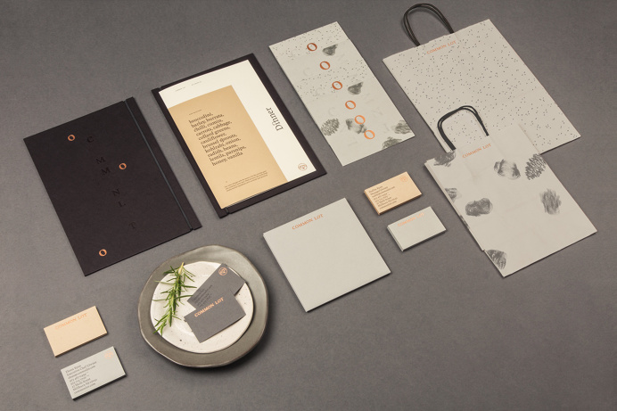 Common Lot #logo #identity #print #foil #spread