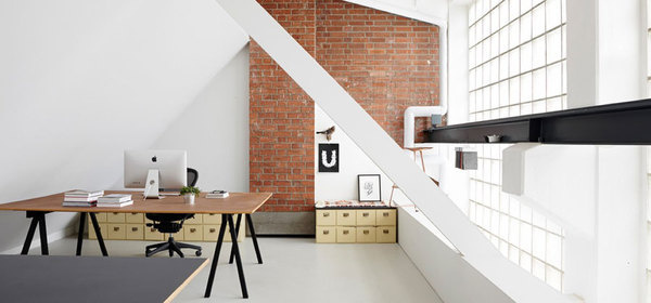 Designliga via www.mr cup.com #interior #office #design #brick