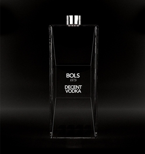 MASH - PURVEYORS OF THE FINE - ART DIRECTION & DESIGN - BOLS 1575 #packaging #black #glass #vodka #bols #mash