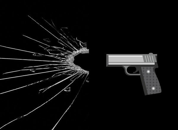 World of Darkness on the Behance Network #glass #dark #graphic #pistol