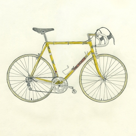 Lisa Congdon Art + Illustration » vintage eddy merckx #illustration