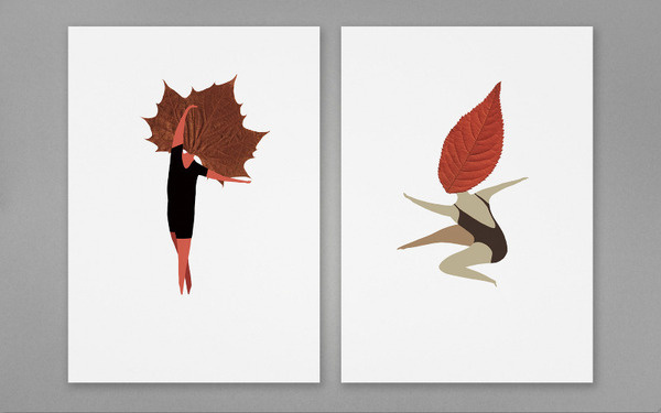 The Wallery mariadiamantes #leaf #print #design #graphic #dance #mariadiamantes #illustration #identity #posatl