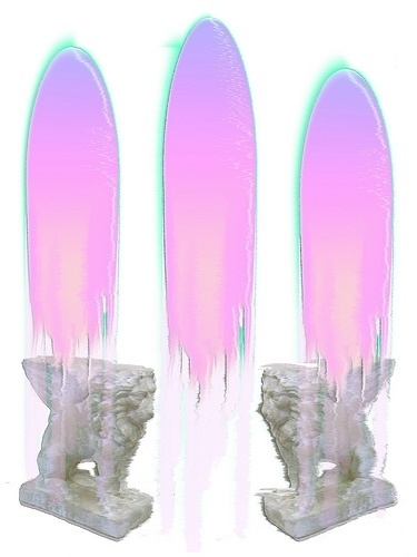 Chimes&Rhymes | innovative design and new techniques in visual artistry #stone #pink #digital #paint #cats