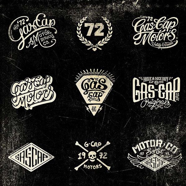Gas Cap Motor's Branding on Behance by alexramonmas studio www.alexramonmas.com