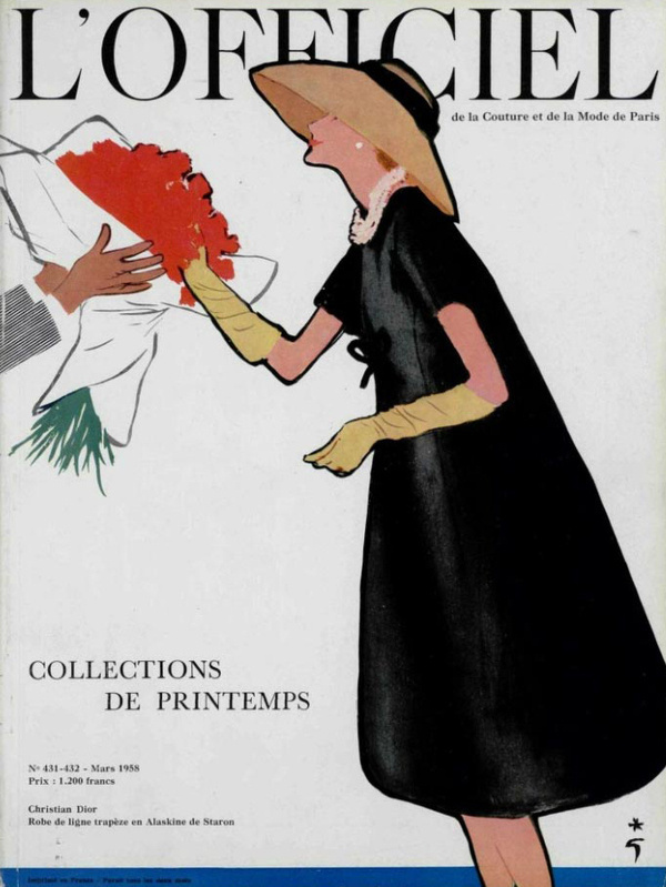 L`officiel no.431 432 1958 #fashion #illustration