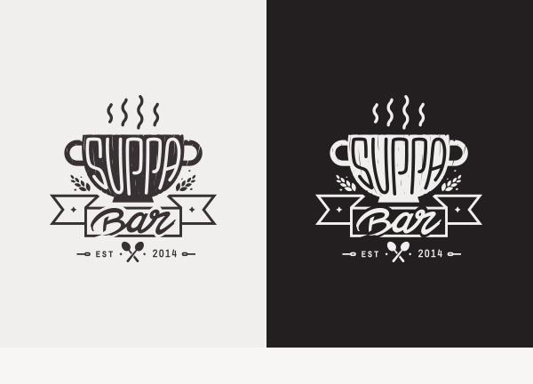 Suppa Bar on Behance #erdokozi #suppa #white #black #bar #erik