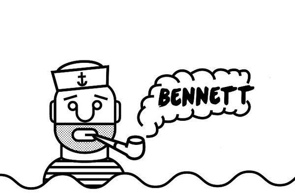 Bennett T-Shirt - Noah Mooney Design #sailor #band #pipe