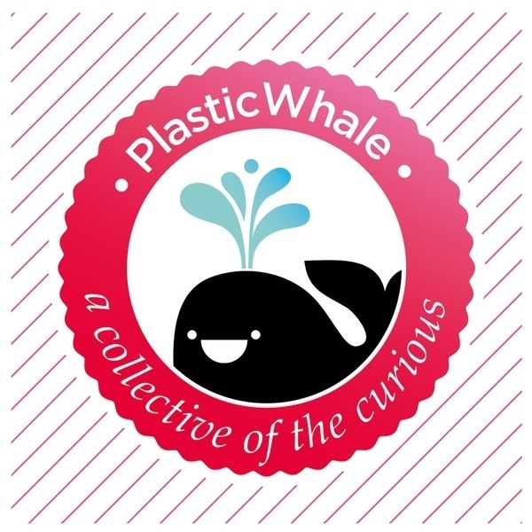 PLASTIC WHALE IS COLLECTING PLASTIC FROM THE WATER TO CREATE A BOAT OUT OF IT! #print #graphic #logo #illustration #type