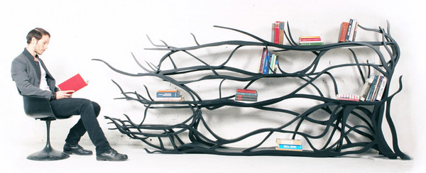 CJWHO ™ (sebastian errazuriz | metamorphosis chilean born,...) #crafts #design #books #wood #furniture #art #bookshelf