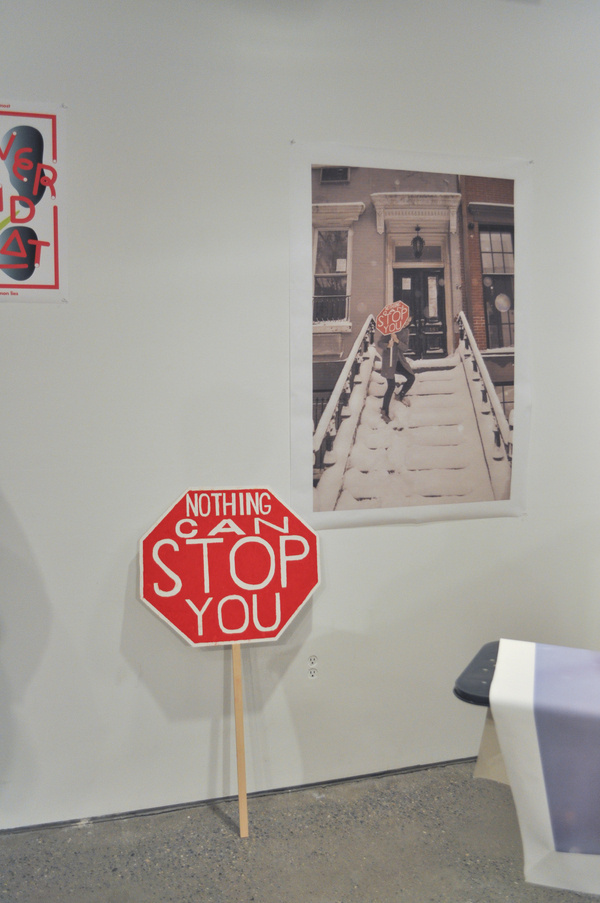 © juliapeintner.com nothing can stop you #exhibition #sign #installation