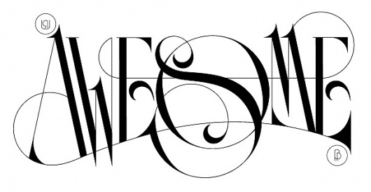 Boris Pelcer © U R AWESOME! #type #lettering #borispelcer #custom