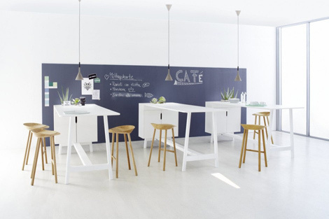 Docks Furniture System — Meier & Till Grosch #interior #office #chalk #furniture #wall #workspace