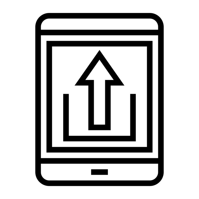 See more icon inspiration related to tablet, upload, arrow, multimedia option, electronics, uploading, interface, internet, direction, technology and up arrow on Flaticon.