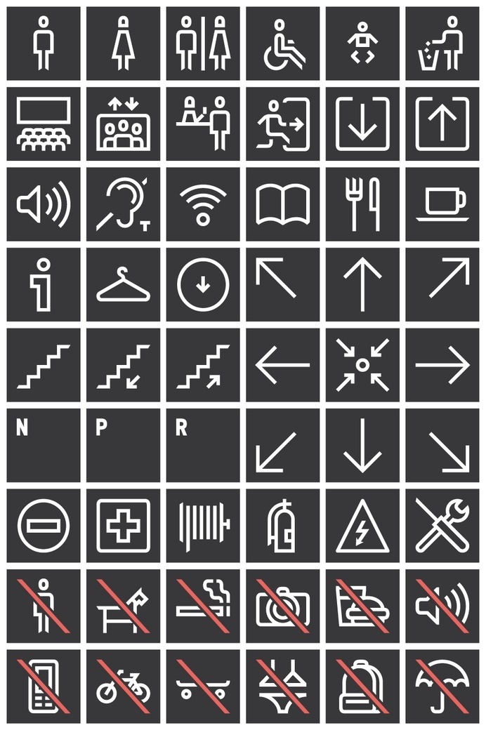 Forma & Co — El Born CC — Pictogramas #line #pictogram #icon #sign #picto #symbol #signage
