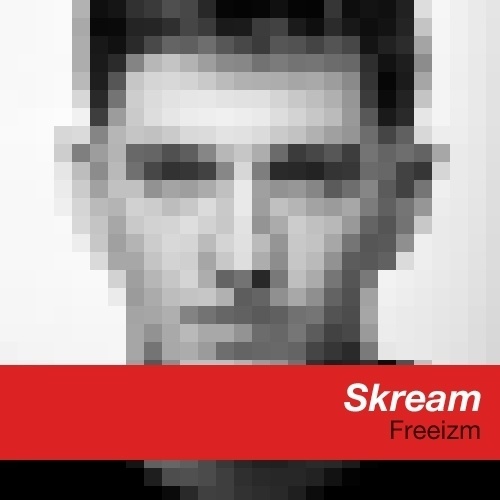 8bitskreambandw.jpg (500×500) #cover #album #freeizm #skream