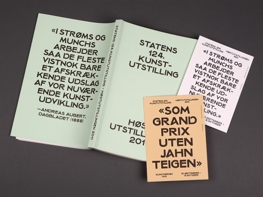NODE Berlin Oslo — Høstutstillingen '11 #print #layout #typeface #book