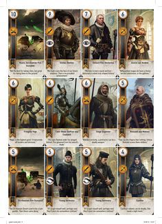 Complete Printable GWENT Cards High Resolution - Imgur