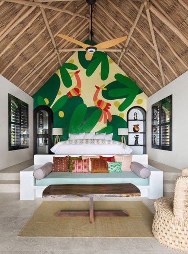 Matachica Illustration Murals - Mindsparkle Mag This beautiful project designed by Cecile Gariepy consists of a series of murals at Matachica Resort and Spa in Ambergris Caye, Belize. #logo #packaging #identity #branding #design #color #photography #graphic #design #gallery #blog #project #mindsparkle #mag #beautiful #portfolio #designer