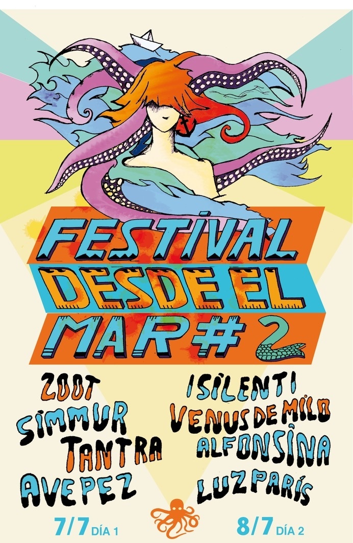 Poster by Desde el Mar Festival Created by Rockbot and Acopiodg #plata #del #el #desde #fest #indie #poster #music #mar #party