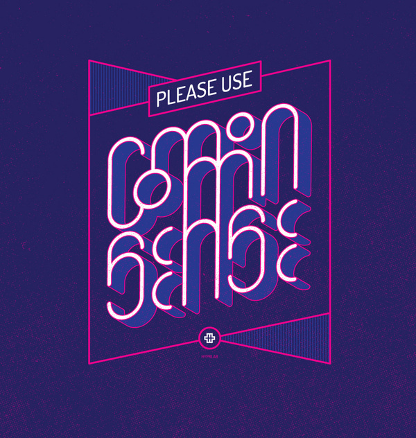 HYPR: Please use common sense #experimental #hyprlab #typography