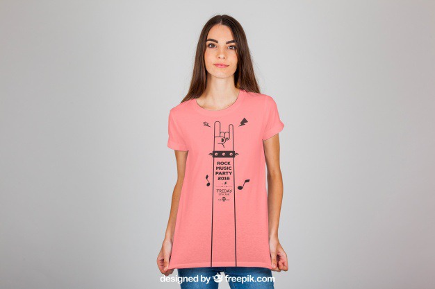 Female t shirt fashion concept Free Psd. See more inspiration related to Mockup, Template, Woman, Fashion, Girl, T shirt, Shirt, Clothes, Mock up, Print, Fashion girl, Female, Young, Good, Up, Concept, Stylish, Looking, Wear, Mock and Good looking on Freepik.