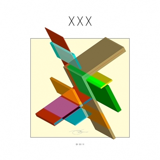 XXX #illusion #design #graphic #color #geometric #xxx #interlock #illustration #identity #art #010111