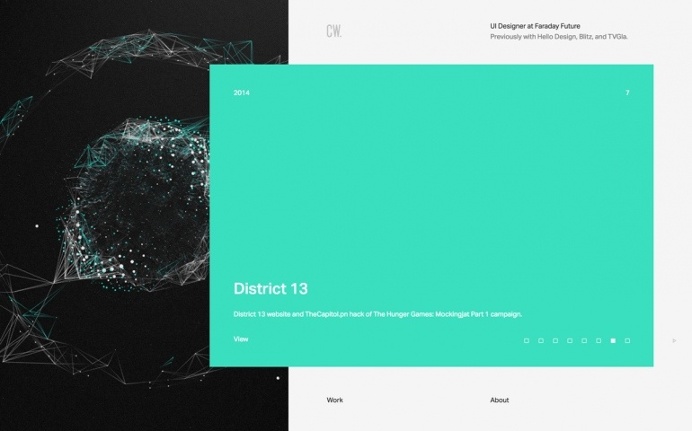 Chris Wang Design portfolio site of the day award best website webdesign portfolio new modern minimal designblog inspiration inspire awwward