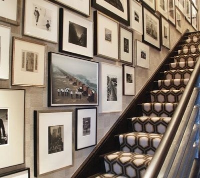 Staircase gallery wall #picture #gallery