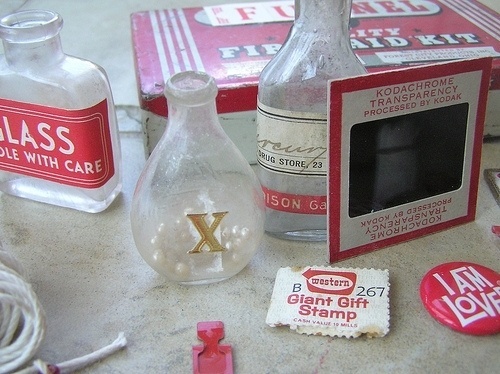 momentitus ((by dailypoetics)) #red #collection #design #bottles #type #ephemera