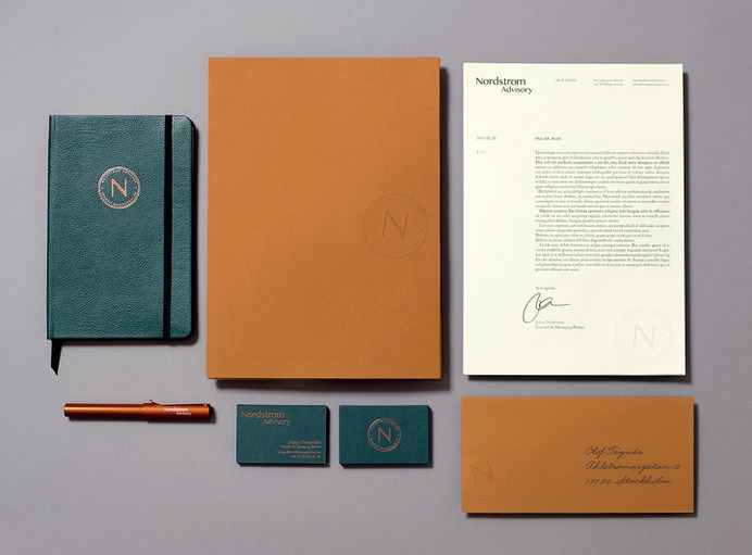 Nordstrom Advisory Brand Identity - Mindsparkle Mag Sunny at Sea designed the brand identity for Nordstrom Advisory, who are strategic advisors on the absolute highest level helping enterprises and their boards with change management, stability and growth/revenue management. #logo #packaging #identity #branding #design #color #photography #graphic #design #gallery #blog #project #mindsparkle #mag #beautiful #portfolio #designer
