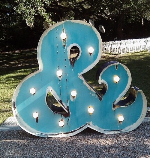 Vintage Ampersand Sign | Behance #type #lights #vintage