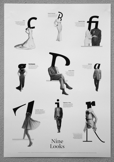 Dario Dević & Hrvoje Živčić – Nine Looks | typetoken® #poster #typography