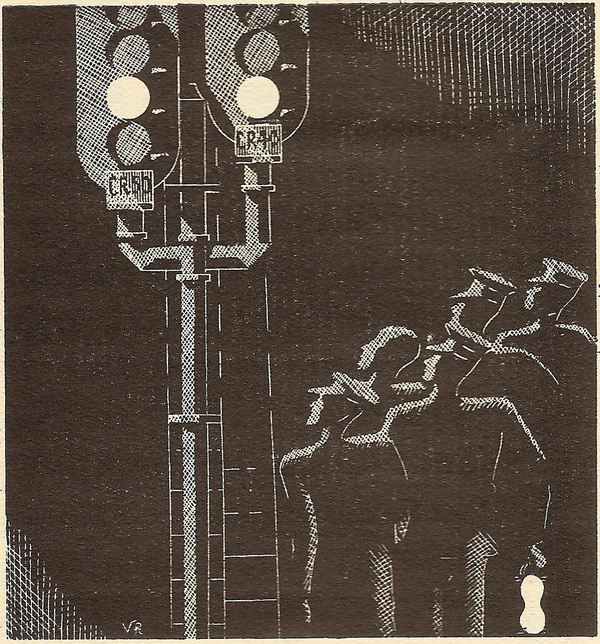 All sizes | Southern Railway Over the Points illustration by Victor Reinganum Three Bridges resignalling, 1932 | Flickr Photo Sharin #curwen #illustration #press